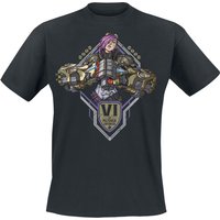 Arcane: League Of Legends - Gaming T-Shirt - VI - Enforcer - M bis XXL - für Männer - Größe XL - schwarz  - EMP exklusives Merchandise! von League Of Legends