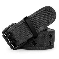 Leathario Herren Canvas Gürtel Jeansgürtel Männergürtel Belts von Leathario