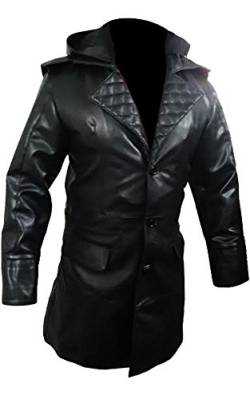 Leather Addicts Herren Mantel Gr. XXX-Large, schwarz von Leather Addicts