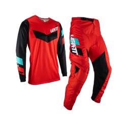 Leatt Unisex 3.5 Ride 2023 Trikots und Hosen Mot motorocross Set, Rot/Schwarz, XXL von Leatt