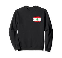 Libanon Herz Zeder Wappen Libanese Libanesin Flagge Lebanon Sweatshirt von Lebanon Fahne Zeder Libanesischen Libanon Fun Deko