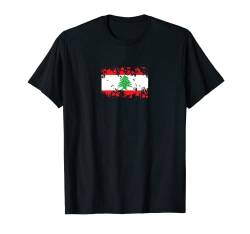 Libanon Herz Zeder Wappen Libanese Libanesin Flagge Lebanon T-Shirt von Lebanon Fahne Zeder Libanesischen Libanon Fun Deko