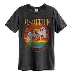 Amplified Herren Shirt LED Zeppelin Tour 75 dunkelgrau L von Led Zeppelin