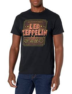 Led Zeppelin Herren Zoso Crest T-Shirt, Schwarz, XX-Large von Led Zeppelin