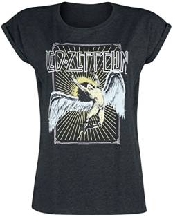 Led Zeppelin Icarus Colour Frauen T-Shirt Charcoal XL 60% Baumwolle, 40% Polyester Band-Merch, Bands von Led Zeppelin