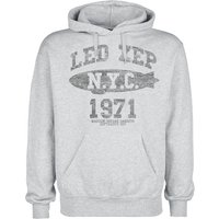 Led Zeppelin Kapuzenpullover - LZ College - S bis M - für Männer - Größe S - grau  - Lizenziertes Merchandise! von Led Zeppelin