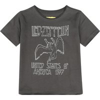 Led Zeppelin T-Shirt - Amplified Collection - Kids - US 77 Tour - 104 bis 164 - für Mädchen & Jungen - Größe 164 - charcoal  - Lizenziertes von Led Zeppelin