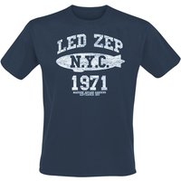 Led Zeppelin T-Shirt - NYC 1971 - XXL - für Männer - Größe XXL - blau  - EMP exklusives Merchandise! von Led Zeppelin