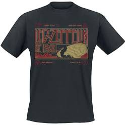 Led Zeppelin Zeppelin & Smoke Männer T-Shirt schwarz 3XL 100% Baumwolle Band-Merch, Bands von Led Zeppelin