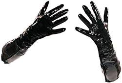 Ledapol Lack-Handschuhe kurz LP1082 schwarz, Größe M von Ledapol