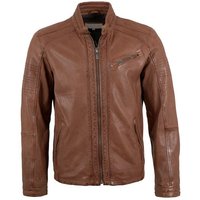 Lederjacken24 Lederjacke Burton Echtleder Herren Lederjacke Lammnappa braun von Lederjacken24