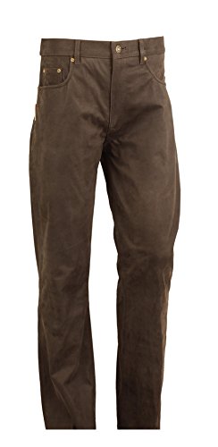 Fuente Lederhose Herren/Damen lang - Lederjeans- Echt Leder, Lederhose Jeans 501 Braun- Motorrad Lederjeans- Trachten Lederhose lang (38, Braun) von Lederprofi