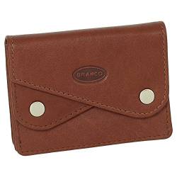 Kleine Leder Mini Herren Geldbörse Portemonnaie Damen Geldbeutel Kartenetui 10 cm Farbe Braun von Ledershop24