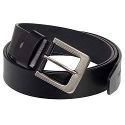 Ledershop24 Geschenkset - Ledergürtel Herren & Damen Gürtel Echt-Leder - klassischer Leder-Gürtel Breite 40 mm Farbe Schwarz 110 cm Bundweite = 120 cm Gesamtlänge von Ledershop24