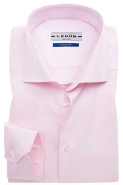 Ledȗb Tailored Fit Hemd rosa, Einfarbig von Ledȗb