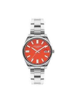 LEE COOPER Damen Analog Orange Zifferblatt Uhr - LC07566.380, Armband von Lee Cooper