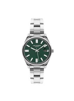 LEE COOPER Damen Analog grünes Zifferblatt Uhr - LC07566.370, Armband von Lee Cooper