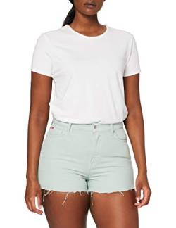 Lee Cooper Damen High Rise Jeans-Shorts, Mint, 30 von Lee Cooper