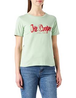 Lee Cooper Damen Summer Logo Tee T-Shirt, Mint, S von Lee Cooper