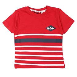 Lee Cooper Jungen Glc0107 TMC S1 T-Shirt, rot, 10 Jahre von Lee Cooper