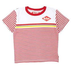 Lee Cooper Jungen Glc0114 TMC S3 T-Shirt, rot, 6 Jahre von Lee Cooper