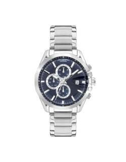 Lee Cooper LC07455.390 Multifunktions-Armbanduhr für Herren, blaues Zifferblatt, blaues Armband, blau, Armband von Lee Cooper