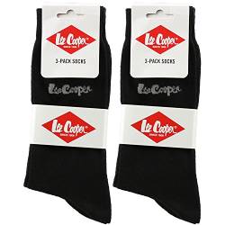 Lee-Cooper Socken 6er-Pack Schwarz Herren (39-42) sicherheitsschuhe arbeitshose workwear von Lee Cooper