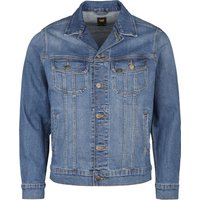 Lee Jeans Jeansjacke - Rider Jacket Planet Waves - S bis M - für Männer - Größe S - blau von Lee Jeans