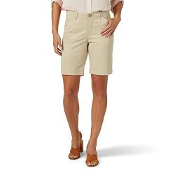 LEE Damen Regular Fit Chino Bermuda Shorts, Safari, 44 von Lee