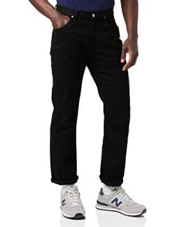 Lee Brooklyn Straight Herren Jeans, Clean Black, 40W / 32L von Lee