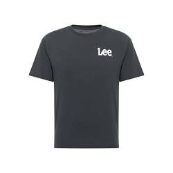 Lee Damen Essential Graphic Tee Shirt, Charcoal, M EU von Lee