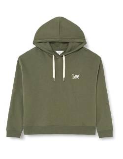 Lee Damen Essential Hoodie Sweatshirt, Grün, M EU von Lee