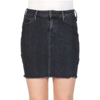 Lee Damen Jeansrock Mid Skirt - Schwarz - Black Stone von Lee