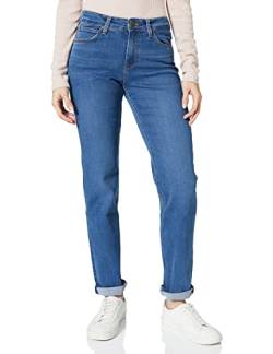 Lee Damen Marion Straight Jeans, MID ADA, W27 / L31 von Lee