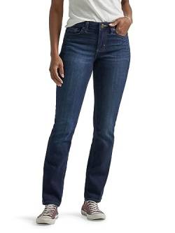 Lee Damen Petite Regular Fit Jeans mit geradem Bein, Nachtschatten, 16 Short von Lee