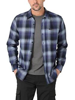 Lee Herren Allzweck-Langarmhemd mit klassischer Passform Hemd mit Button-Down-Kragen, Dreamy Blue Plaid, Mittel von Lee