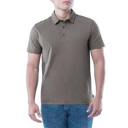 Lee Herren Kurzärmeliges Polo-T-Shirt aus weicher gewaschener Baumwolle Polohemd, Smoked Pearl, L von Lee
