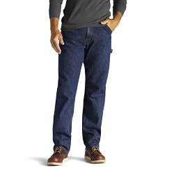 Lee Herren Latzhose Straight Leg Carpenter Jeans - Blau - 36W / 34L von Lee