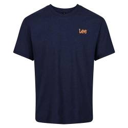 Lee Herren Mens Cotton T Shirt Standard Fit T-Shirt, Denim Marl, von Lee