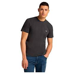 Lee Herren PATCH LOGO TEE T-shirts, WASHED BLACK, 5XL von Lee
