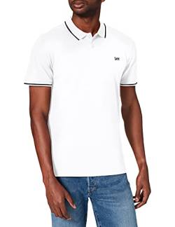 Lee Herren PIQUE POLO T-shirt, Bright White (Lj), X-Large von Lee