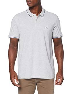 Lee Herren PIQUE POLO T-shirt, Ecru (Sharp Grey Mele 03), XX-Large von Lee