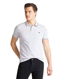 Lee Herren PIQUE POLO T-shirt, SHARP GREY MELE, 3XL von Lee