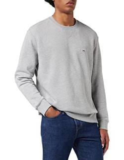 Lee Herren PLAIN CREW Sweatshirt, Grau (Grey Mele Mp), Large von Lee