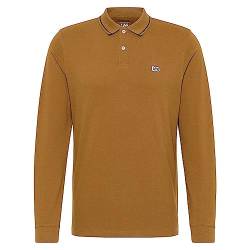 Lee Herren Pique Polo Shirt, Brown, XXL EU von Lee
