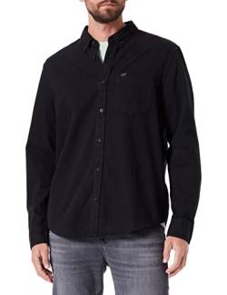 Lee Men's Button DOWN Shirt, Black, X-Large von Lee