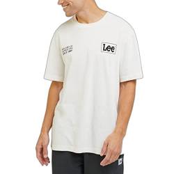 Lee Men's Loose Logo Tee T-Shirt, Ecru, Medium von Lee