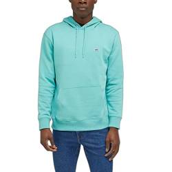 Lee Men's Plain Hoodie Hooded Sweatshirt, Dusty Jade, Large von Lee