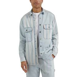 Lee Men's Workwear Overshirt Shirt, Stripe Mix, XX-Large von Lee