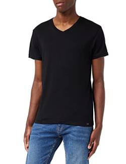 Lee Mens Twin Pack V Neck Black White T-Shirt, L von Lee